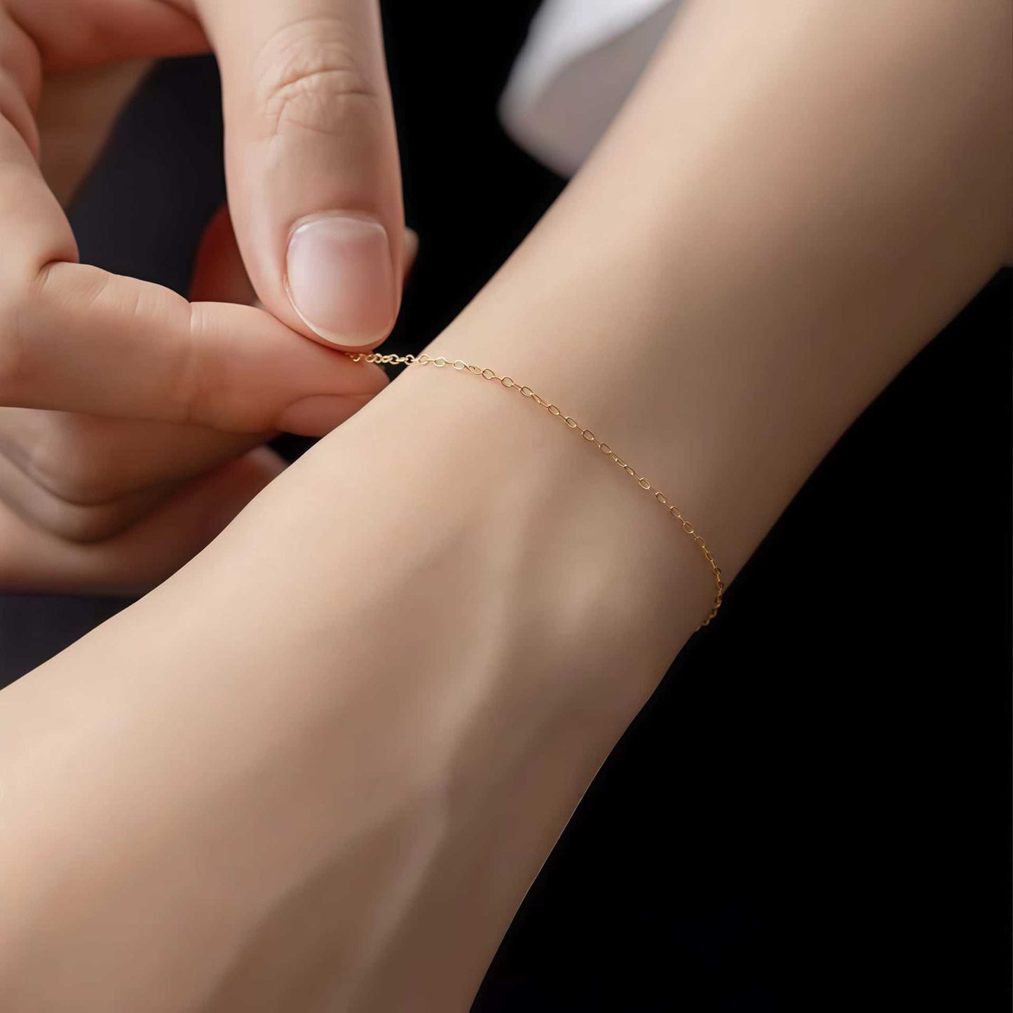 Sterling Silver Gold Plated Minimalist Bracelet