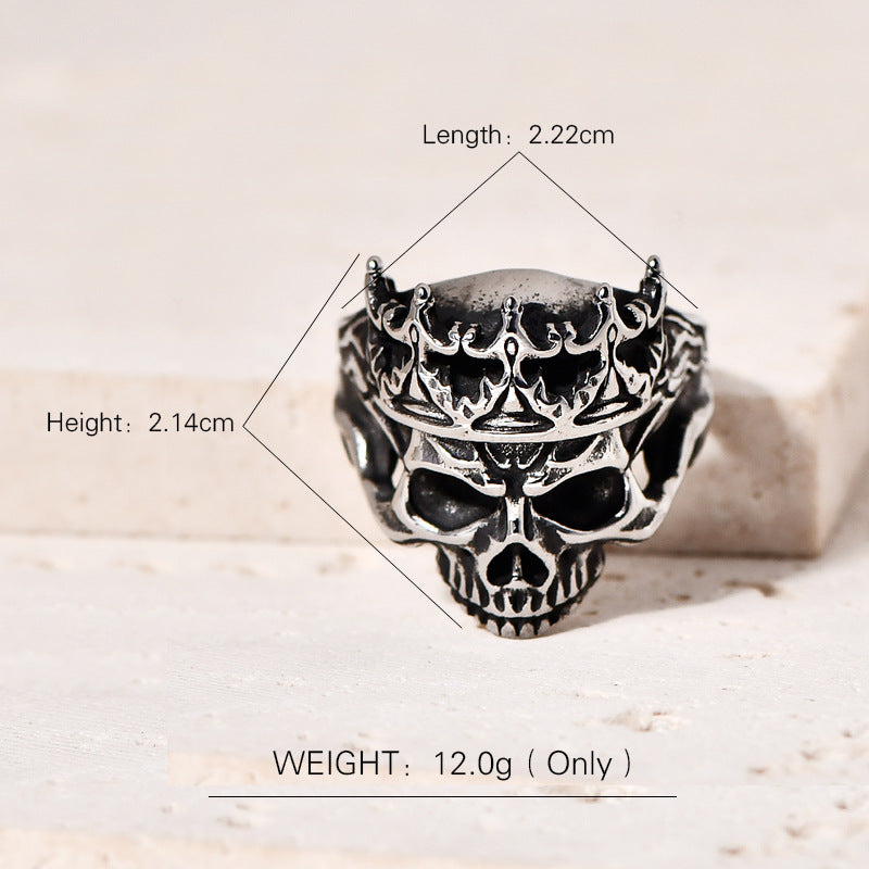 Skull Crown Ring
