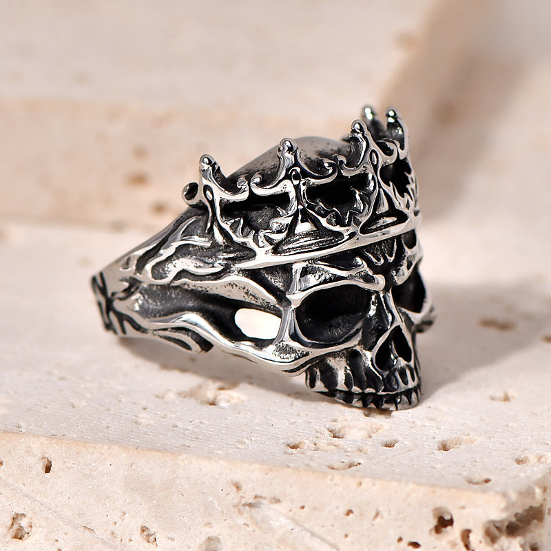 Skull Crown Ring