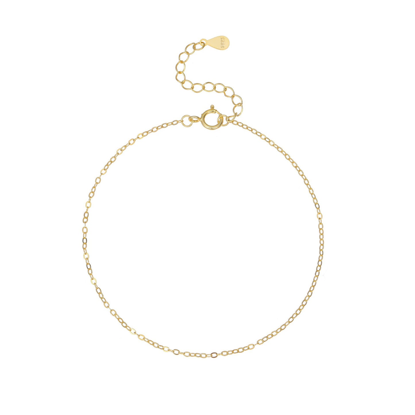 Sterling Silver Gold Plated Minimalist Bracelet