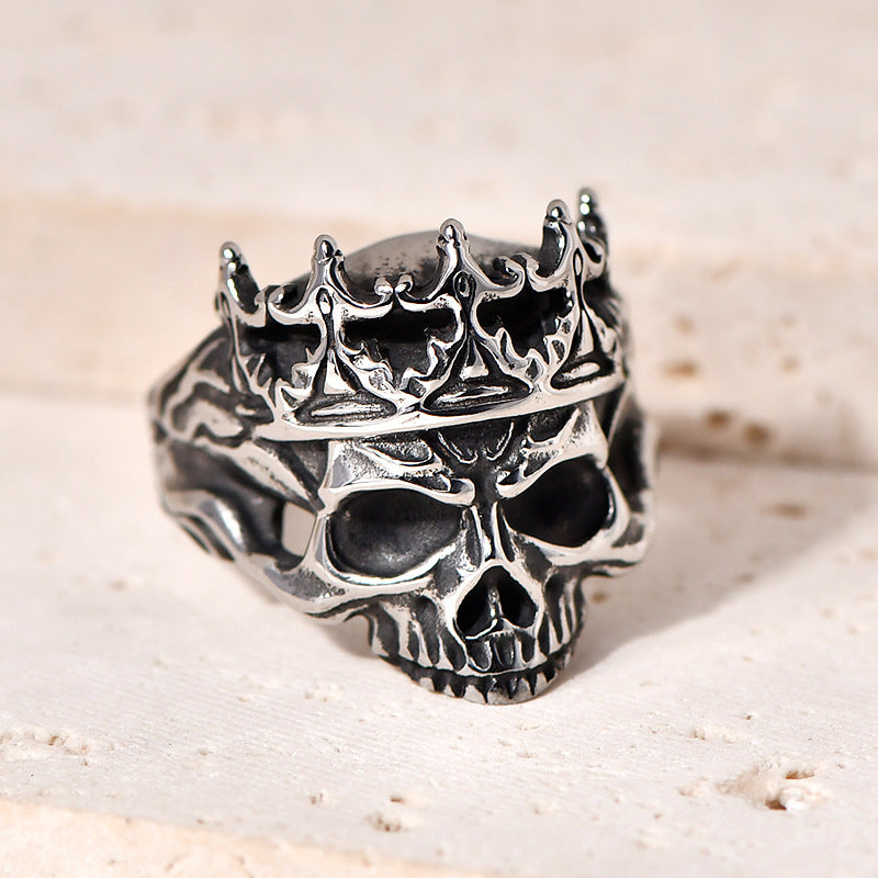Skull Crown Ring
