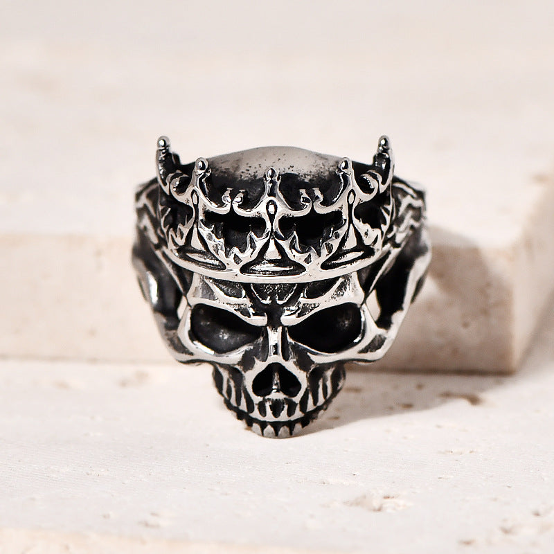 Skull Crown Ring