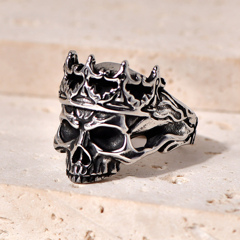 Skull Crown Ring